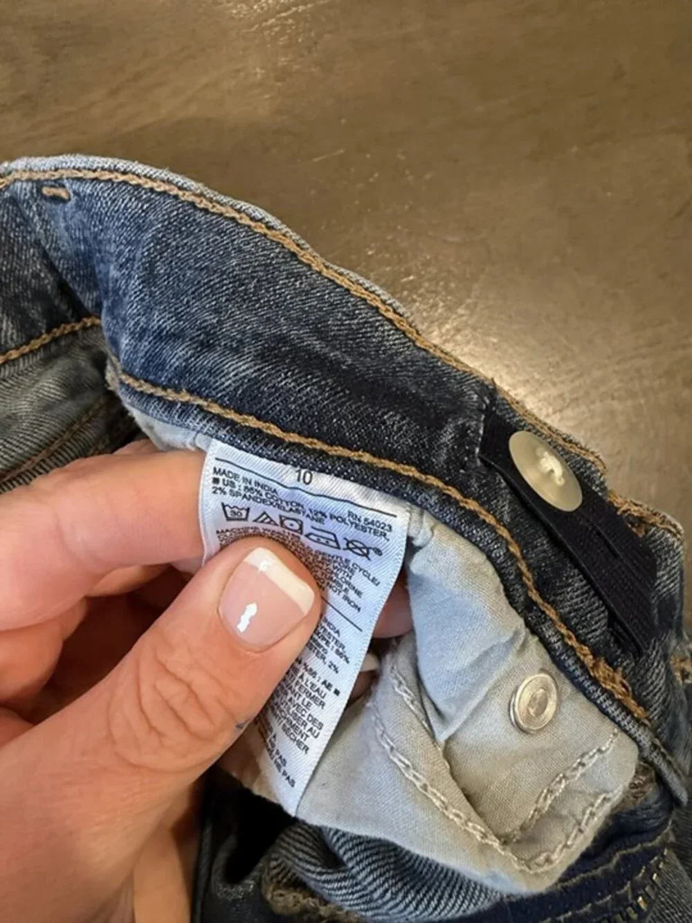 Old Navy Boys Karate Slim Built-In Flex Distressed Jeans Blue Size 10